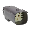Molex Automotive Connector Male Black Cable 6 Way Solder Termination Nylon 40% Glass Filled 33482-3601