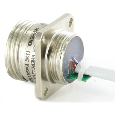 Amphenol Socapex RJFTVX Cat5e Screened Ethernet Cable 0.5 m Grey Polyester Cat5e 