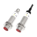 RS Pro Background Suppression Photoelectric Sensor Cylindrical 100 mm Detection Range NPN NO/NC Output IP Rated PR18 IP67