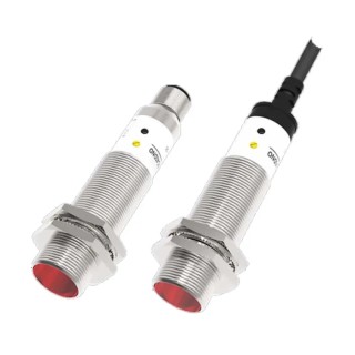 RS Pro Background Suppression Photoelectric Sensor Cylindrical 100 mm Detection Range NPN NO/NC Output IP Rated PR18 IP67