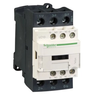 Schneider Electric TeSys D 3-Pole Contactor, 24V dc Coil, 32 A, 18.5 kW, 3 NO, 440V LC1D326BDS207