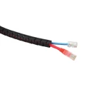 RS PRO Spiral Cable Wrap Polypropylene Black 25mm-27mm Diameter 1.3mm Wall Thickness KL Series 204-4422
