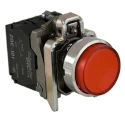 Schneider Electric Harmony XB4 Illuminated Push Button Switch Spring Return Panel Mount 22 mm Cutout SPDT Red LED XB4BW14B5