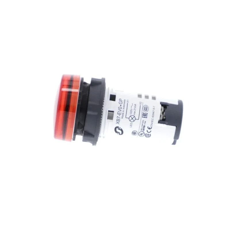 Schneider Electric Panel Mount Red LED Pilot Light, Harmony Series, 22 mm Cutout, IP20 IP65, Round Shape XB7EV04GP