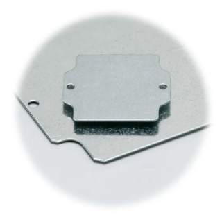 Fibox Steel Mounting Plate 146mm Width, 146mm Length, PM 1616 Mounting Plate