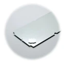 Fibox Aluminium Mounting Plate, 64mm Width, 82mm Length, Threaded, for ALU Enclosures AM 0808 mounting plate