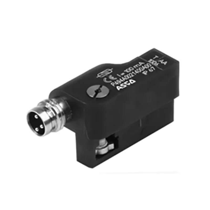 EMERSON ? ASCO Pneumatic Position Detector M12 Female M8 3-Pin, Model P494A0022500A00, IP67, IP69K, 10-30V DC, Series 494