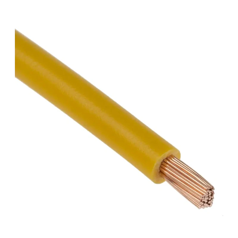 Lapp X07V-K Series Yellow 4 mm² Flame Retardant Polyvinyl Chloride Hook Up Wire 100 m 4520113