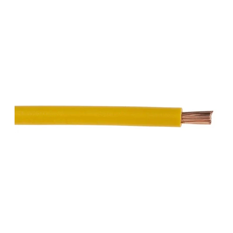 Lapp X07V-K Series Yellow 4 mm² Flame Retardant Polyvinyl Chloride Hook Up Wire 100 m 4520113