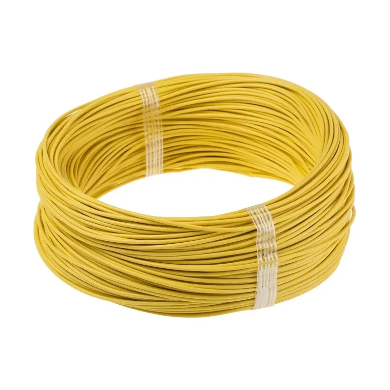 Lapp X07V-K Series Yellow 4 mm² Flame Retardant Polyvinyl Chloride Hook Up Wire 100 m 4520113