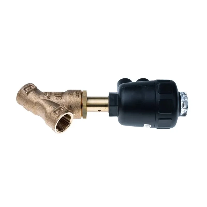 Burkert Angle Type Pneumatic Actuated Valve Stainless Steel 16 Bar 3/4 in 185356