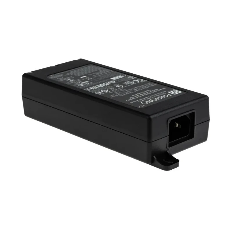Phihong 1 Port PoE Injector 240V AC Input 30W Power 56V DC Output 536mA POE29U-1AT(PL)D