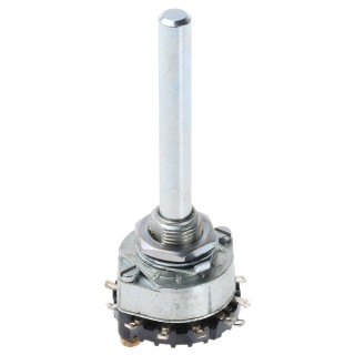 Lorlin 12 Position SPST Rotary Switch Panel Mount Zinc Alloy Housing 1A 250V AC 12V DC RA01A12BSSMS0X
