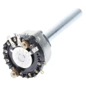 Lorlin 12 Position SPST Rotary Switch Panel Mount Zinc Alloy Housing 1A 250V AC 12V DC RA01A12BSSMS0X