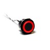 Bulgin Capacitive Switch Latching Normally Open Illuminated Red Green On-Off IP69K IP68 Black Aluminium MC25LOBGR
