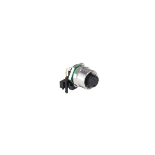Bulgin Buccaneer M12 Circular Connector 12 Contacts Panel Mount Socket Female IP67, Brass Housing PXMBNI12RAF12APCM12
