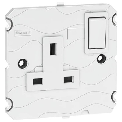 Legrand 13A White 1 Gang Plug Socket Arteor Indoor Type G British Standard 230V 5 721 47