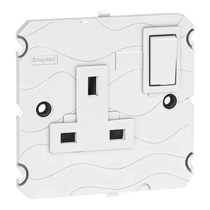Legrand 13A White 1 Gang Plug Socket Arteor Indoor Type G British Standard 230V 5 721 47