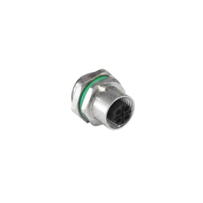 Bulgin Circular Connector, 4 Contacts, Panel Mount, M12 Connector, Socket, Female, IP67, Buccaneer PXMBNI12RPF04TFLM16001