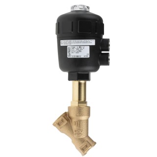 Burkert Angle Type Pneumatic Actuated Valve 16 bar Stainless Steel 3/4 in 178666