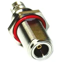 Amphenol RF N Type Series Coaxial Connector Cable Female 50 Ω Straight Body Crimp 82-6512