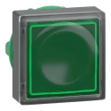 Schneider Electric Harmony Series Green Square Momentary Push Button Head 22mm Cutout IP66 ZB5CW333