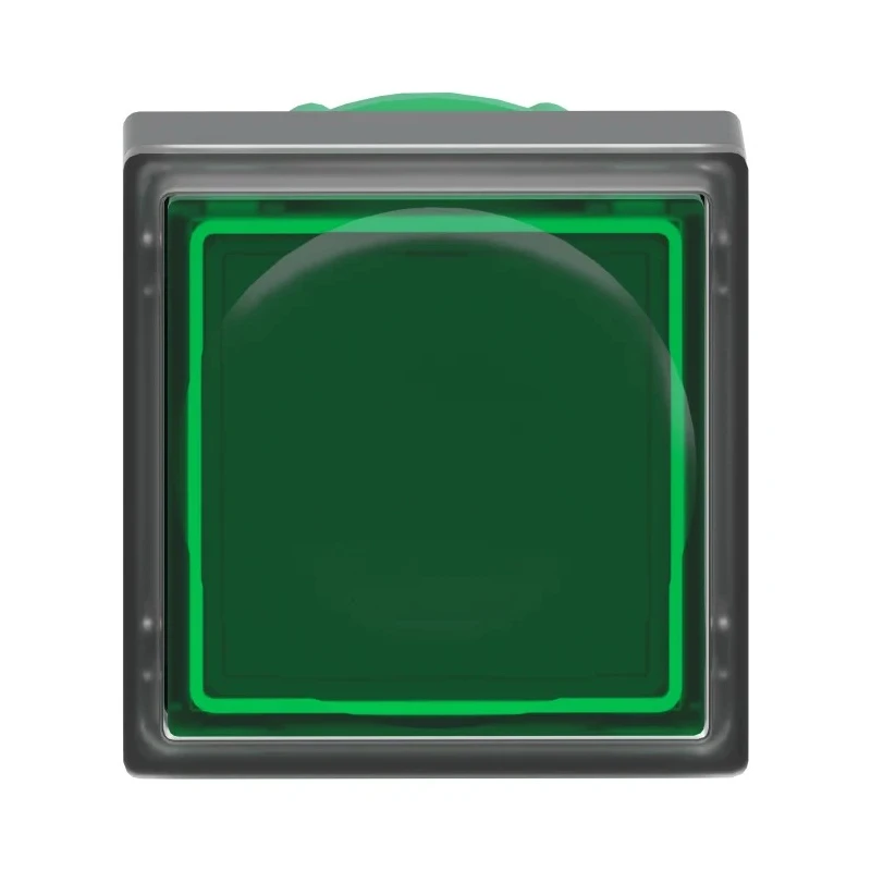 Schneider Electric Harmony Series Green Square Momentary Push Button Head 22mm Cutout IP66 ZB5CW333