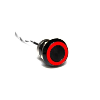 Bulgin Capacitive Switch Latching NO Illuminated IP68 Black Anodised 12-24V DC MC22LOBRG