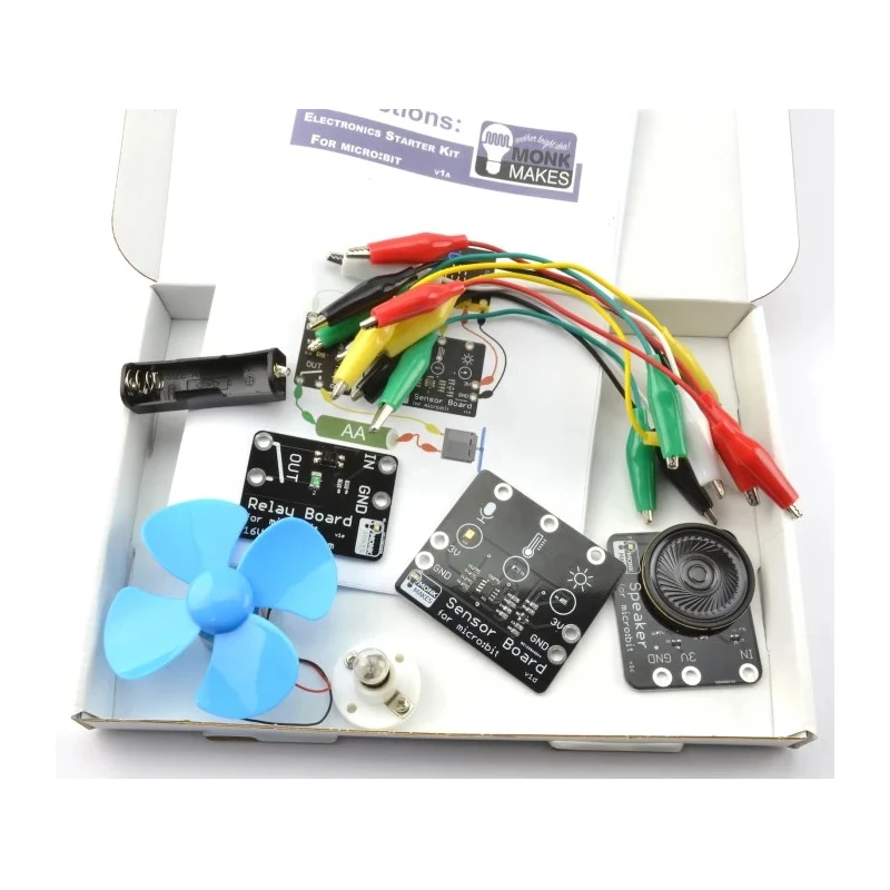Monk Makes BBC Micro:bit Add-on Starter Kit SKU00063 for Micro Bit, Electronic Components, United Kingdom