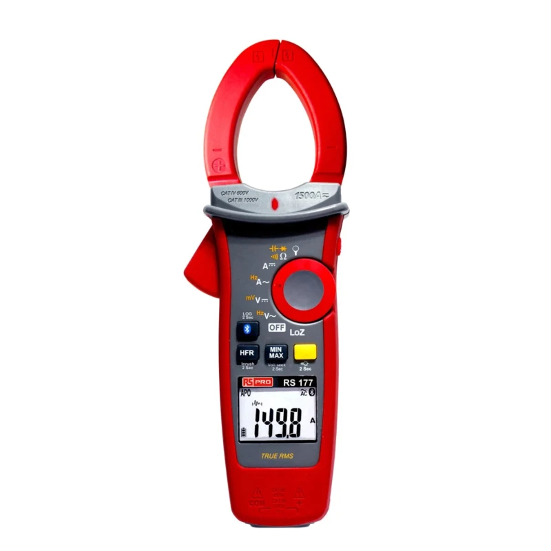 RS PRO Industrial Clamp Meter True RMS 1500 A AC/DC 1000 V AC/DC CAT III 1000 V, CAT IV 600 V 177 204-8313