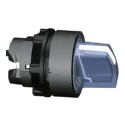 Schneider Electric Harmony Series 3 Position Illuminated Selector Switch Head, 22 mm Cutout, Blue Handle, IP65 ZB5AK1563