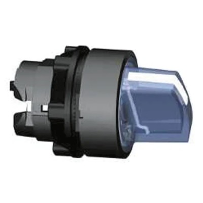 Schneider Electric Harmony Series 3 Position Illuminated Selector Switch Head, 22 mm Cutout, Blue Handle, IP65 ZB5AK1563