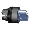 Schneider Electric Harmony Series 3 Position Illuminated Selector Switch Head, 22 mm Cutout, Blue Handle, IP65 ZB5AK1563