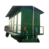 Ten Seated Regular Portable Toilet Trolley Tank Capacity1000 Ltr