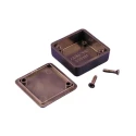 Hammond 1551 Series Black Black Lid ABS Enclosure IP54 15mm x 35mm x 35mm 1551NBK