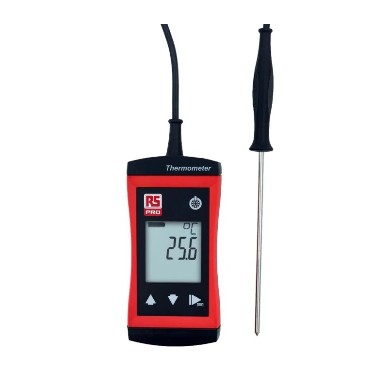 RS Pro Wired Digital Thermometer for HVAC Industrial Use Type T Thermocouple Probe 1 Input +250°C RS 1710