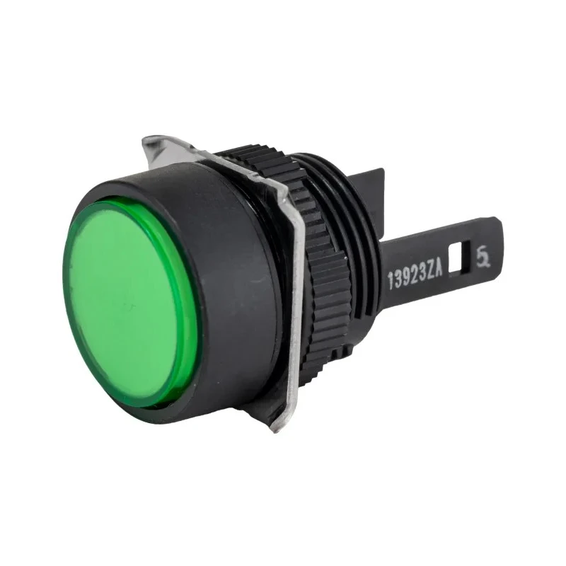 Omron Illuminated Push Button Switch Panel Mount 16 mm Cutout DPDT IP65 30V 250V AC A165L-TGA-24D-2