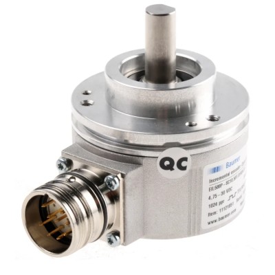 Baumer Optical Incremental Encoder EIL580P Series 30V dc, 65536 ppr, TTL/HTL Signal, Solid Shaft 10 mm EIL580P