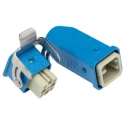 HARTING Heavy Duty Power Connector Bulkhead Mount Crimp 8 Way 5A Han D Male/Female 90V 10360080006