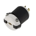 RS PRO 20A 250V USA NEMA L6-20P Mains Plug Black Nylon Cable Mount Quick Connect 817-9375