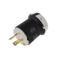 RS PRO 20A 250V USA NEMA L6-20P Mains Plug Black Nylon Cable Mount Quick Connect 817-9375