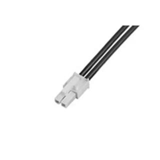 Molex Wire to Board Cable 2 Way Male Mini-Fit Jr to 2 Way Male Pigtail, Black Nylon Jacket, 150 mm, 600V, Series 215323-2021