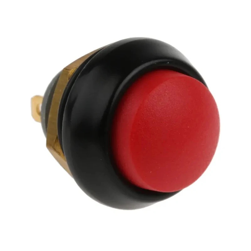 ITW Switches 59 Series Miniature Push Button Switch Panel Mount 14 mm Cutout Red SPST IP67 59-900089