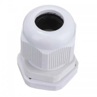HellermannTyton NGM Series White Polyamide 66 Cable Gland M25 Thread, 13 mm min., 18 mm max., IP68 NGM25-WHT