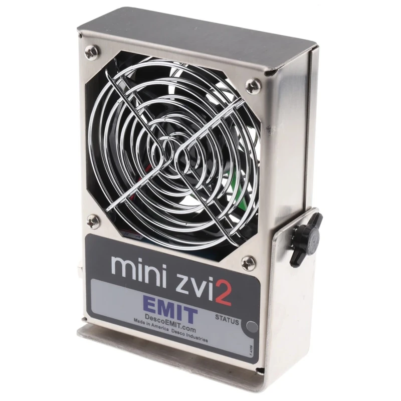 Desco Europe Bench Top Ioniser 5 to 25 V, 2 Fans, 24 V, 86 m³/h Maximum Air Flow, EU/US/UK Plug 50642