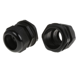 HellermannTyton NGM Series Black Polyamide 66 Cable Gland M63 Thread, 34 mm Min., 44 mm Max., IP68 NGM63-BLK