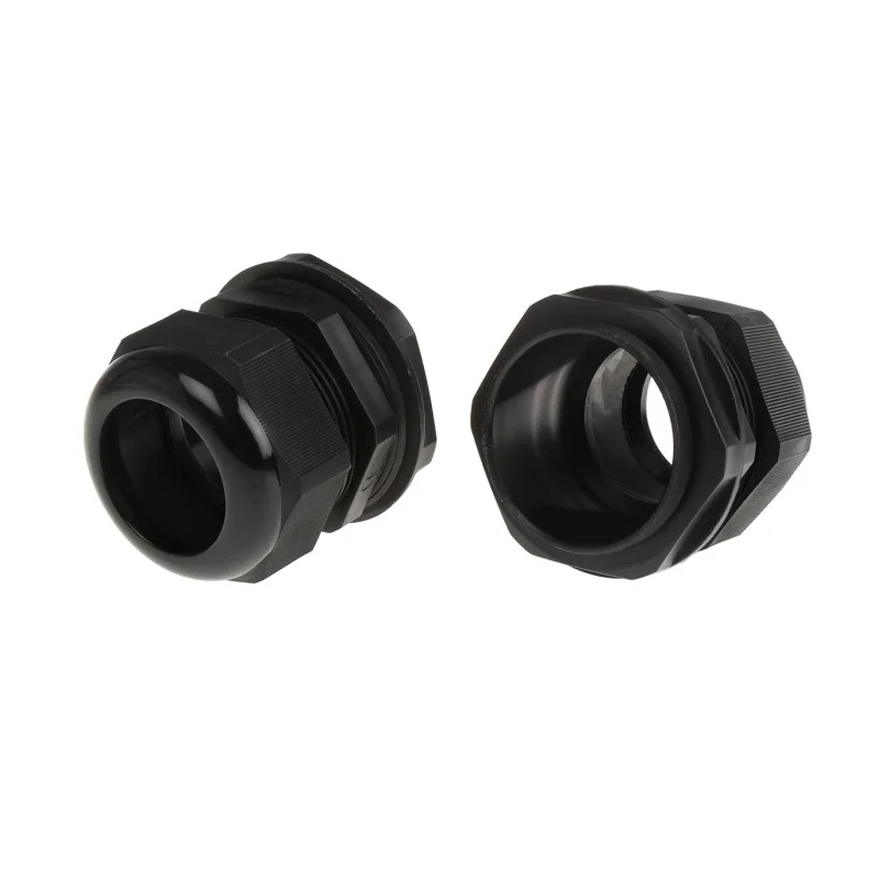 HellermannTyton NGM Series Black Polyamide 66 Cable Gland M63 Thread, 34 mm Min., 44 mm Max., IP68 NGM63-BLK
