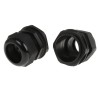 HellermannTyton NGM Series Black Polyamide 66 Cable Gland M63 Thread, 34 mm Min., 44 mm Max., IP68 NGM63-BLK