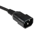 RS PRO IEC C13 to IEC C14 Power Cord 2.5 m Black PVC 250V 10A 818-8909