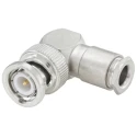 Rosenberger 51S201 Series 50 Ω BNC Coaxial Connector Cable Male, Right Angle Body Clamp 51S201-006N5